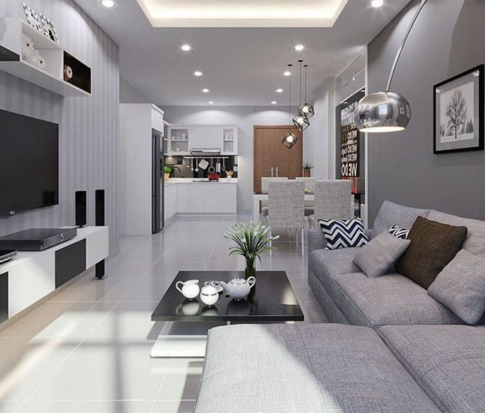 Mệnh Kim hợp màu xám